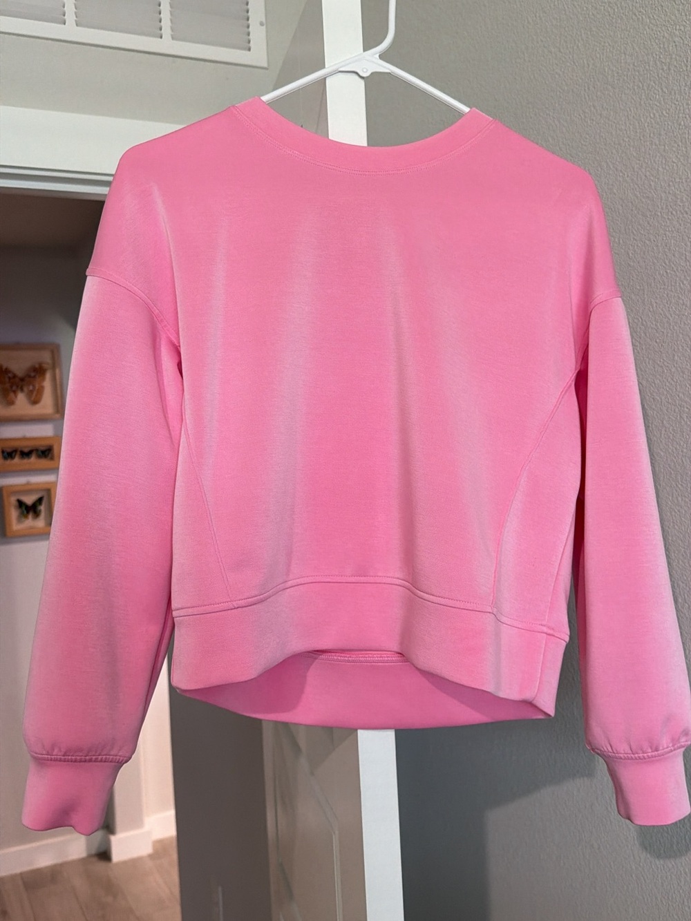 all in motion Pink Women's Cropped Crewneck Sweatshirt